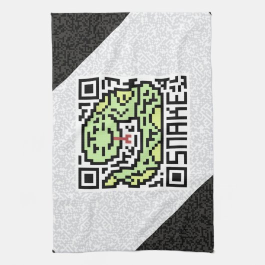 QR-code de slang Theedoek (Verticaal)