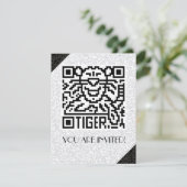 QR-code de tijger Kaart (Staand voorkant)