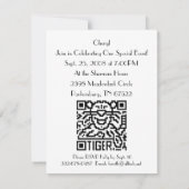 QR-code de tijger Kaart (Achterkant)