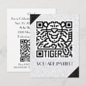QR-code de tijger Kaart (Voorkant / Achterkant)
