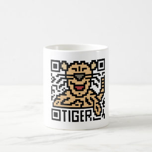 QR-code de tijger Koffiemok