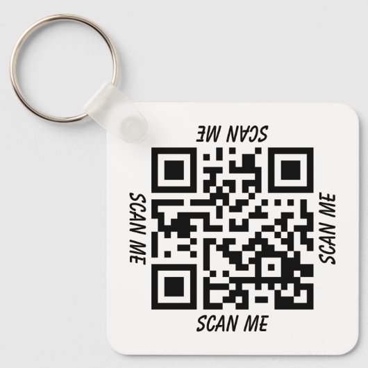  QR-code Deel alles onmiddellijk! - Sleutelhanger (Voorkant)