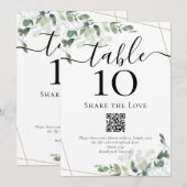 QR-code Deel het nummer van de Love Eucalyptus Tab Kaart (Voorkant / Achterkant)