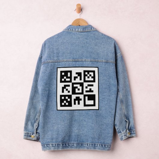 qr-code denim jacket (Hangar)