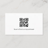 QR Code Dentist & Orthodontics Office Braces Logo Visitekaartje (Achterkant)