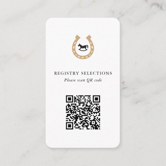 QR-code Derby Baby shower Registry of Info Informatiekaartje (Voorkant)