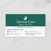 QR Code Dermatologist Office Skin Care Icon Visitekaartje (Voorkant)