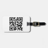 QR-code Derrick de artiest Bagagelabel (Voorkant horizontaal)