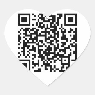 QR Code Derrick de Kunstenaar Hart Sticker