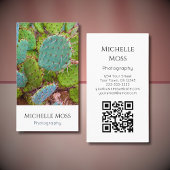 QR code Desert Cactus Professionele fotograaf Visitekaartje