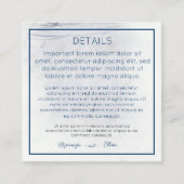 QR-code Details Sandy Beach Bruiloft Informatiekaartje (Voorkant)