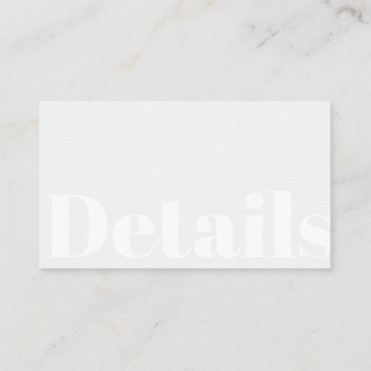 QR CODE - details van de moderne typografie-bruilo Informatiekaartje (Achterkant)