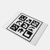 qr-code deurmat (Schuin)