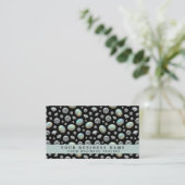 QR Code | Diamant + Opal Luxe High End | Visitekaartje (Staand voorkant)