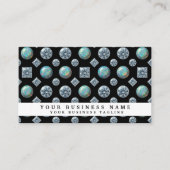 QR Code | Diamant + Opal Luxe High End | Visitekaartje (Voorkant)