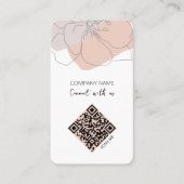 QR-code die verbinding maakt met ons minimalistisc Visitekaartje (Voorkant)