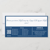 QR-code diensten bedrijf cadeaubon kaart (Achterkant)