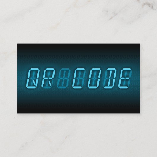 QR CODE: digitaal lezen Visitekaartje (Voorkant)