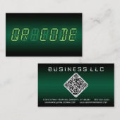 QR CODE: digitaal lezen Visitekaartje (Voorkant / Achterkant)