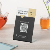 QR-code digitaal menubord Reclamebord Met Voetstuk (Insitu)