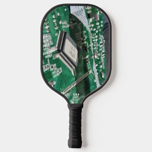QR-code, Digitale Elektronica Pickleball Paddle (Achterkant)