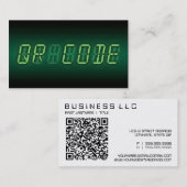 QR-CODE: digitale uitlezing Visitekaartje (Voorkant / Achterkant)