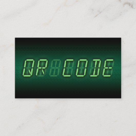 QR-CODE: digitale uitlezing Visitekaartje (Voorkant)