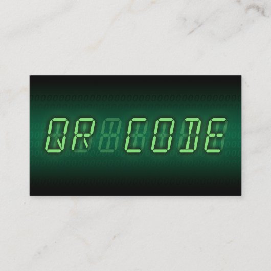 QR-CODE (digitale uitlezing) Visitekaartje (Voorkant)