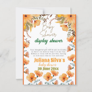 QR-code display baby shower Briefkaart
