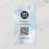 QR-code DIY en Business Logo Holographic Visitekaartje (Voorkant)