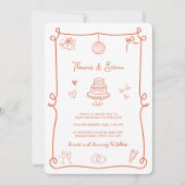 QR Code Doodle Hand getekend Verona Sunset Sinaasa Kaart (Voorkant)