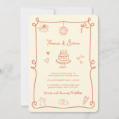 QR Code Doodle Hand getekend Verona Sunset Sinaasa Kaart (Voorkant)