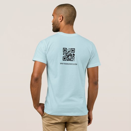 QR Code Douane en Promotiezaken T-shirt (Achterkant volledig)