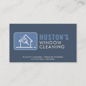 QR Code Druk Wassen Macht Wassen Raamreiniger Visitekaartje (Voorkant)