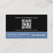 QR Code Druk Wassen Macht Wassen Raamreiniger Visitekaartje (Achterkant)