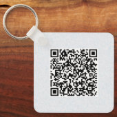 QR-code Dubbelzijdig code van de op maat gesneden Sleutelhanger (Voorkant)