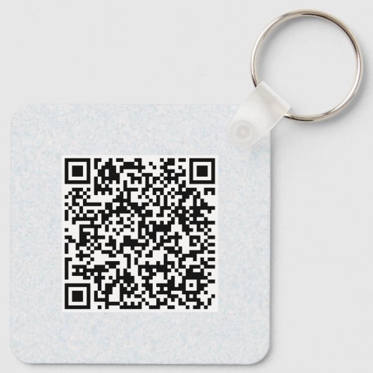QR-code Dubbelzijdig code van de op maat gesneden Sleutelhanger (Achterkant)
