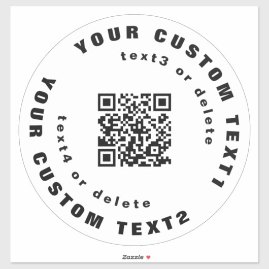 QR-code Duidelijk vinylcirkelvenster bumper Sticker (Vel)