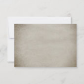 QR Code Dusty Blue Alice in Wonderland Bruiloft RSVP Kaartje (Achterkant)