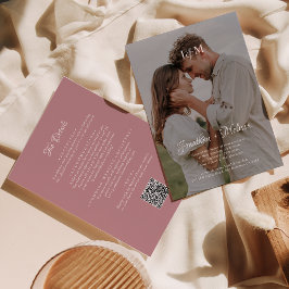QR Code Dusty Roos Budget Monogram Overlay Weddens Kaart