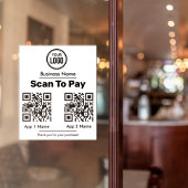 QR-code E-portemonnebetaling door mobiele digitale Sticker