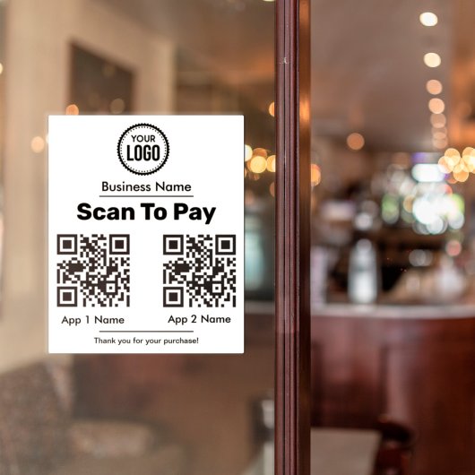 QR-code E-portemonnebetaling door mobiele digitale Sticker