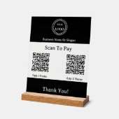 QR-code E-wallet betaling door mobiele digitale po Acryl Bord (Hoek)