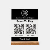 QR-code E-wallet betaling door mobiele digitale wa Acryl Bord (Voorkant)