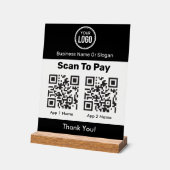 QR-code E-wallet betaling door mobiele digitale wa Acryl Bord (Hoek)