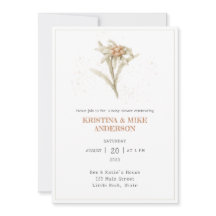 QR Code Edelweiss Alpine Flower Baby shower