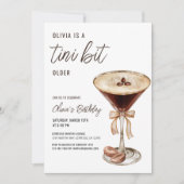 QR-code Een beetje oudere Espresso Martini Verjaar Kaart (Voorkant)