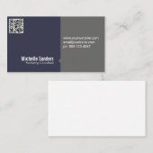QR-code | Eenvoudig bedrijf Visitekaartje (Voorkant / Achterkant)