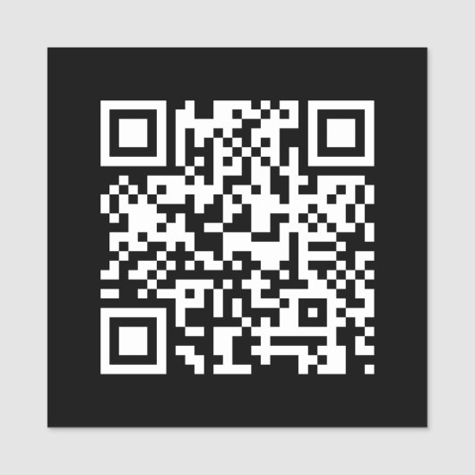QR Code Eenvoudig Duidelijk en Minimalistisch Mode Naamplaatje (Voorkant)