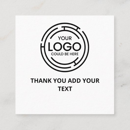 QR-code eenvoudig minimalistisch Logo-Visitekaartj Contactkaartje (Achterkant)